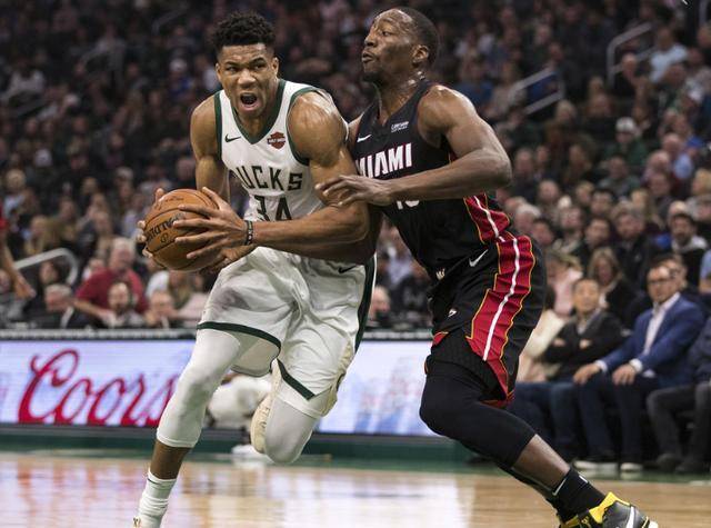  字母哥攻防一体统治禁区雄鹿力克热火斩获四连胜  